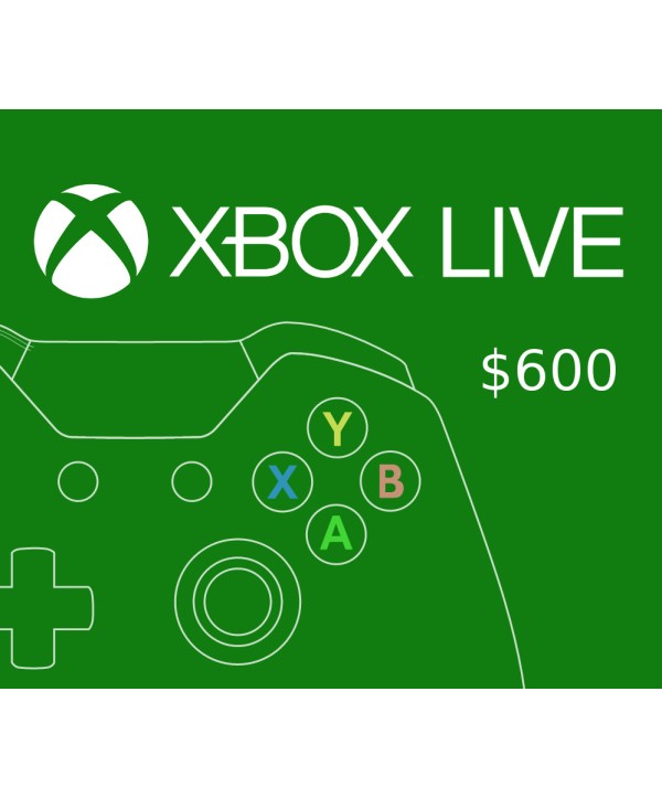 XBOX Live $600 Prepaid Card Region: MEXICO Xbox One Key 